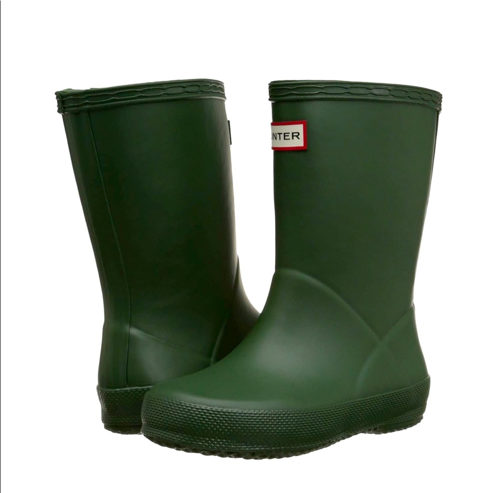 Hunter kids rain boots great condition